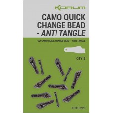 Korum Camo Quick Change Bead - Anti Tangle, 8buc/plic