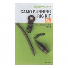 Kit Montura Feeder Korum Camo XL Running Rig, 4buc/plic