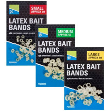 Elastic Preston Latex Bait Bands, Clear, 50buc/plic medium Elastic Preston Latex Bait Bands, Clear, 50buc/plic medium