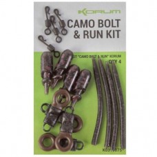 Kit montura semi fixa Korum Camo Bolt and Run Kit